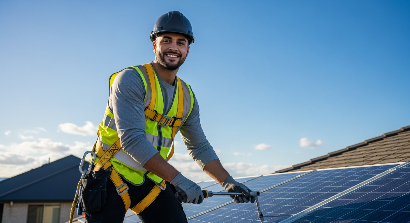 Seed Solar crew working