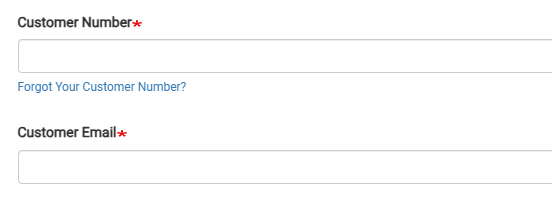 SolarEdge transfer form fields for Customer Number and Customer Email