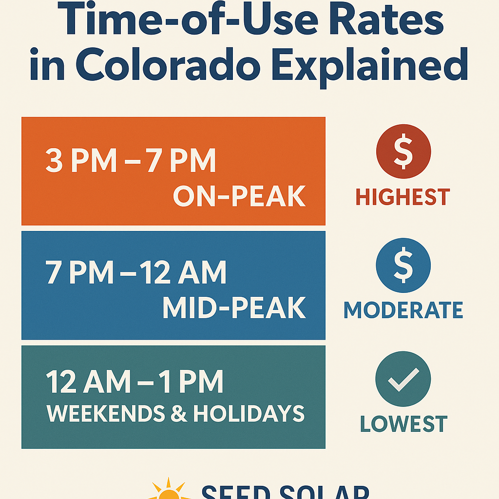⏰ Time-of-Use Rates in Colorado Explained: What Homeowners Need to Know in 2025